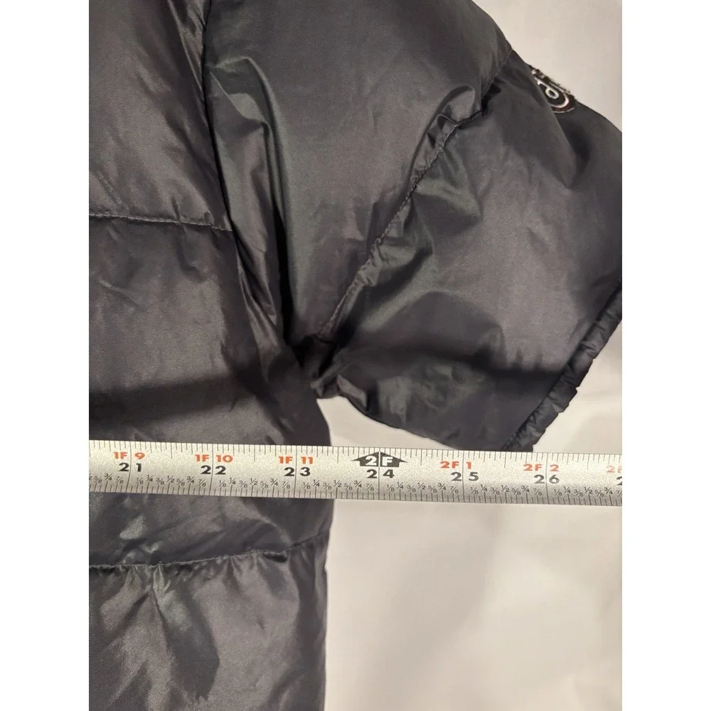 Vtg "Dub 68 Remix Series" Black Short Sleeve Rapper Puffer Jacket Men's L Y2k - Picture 14 of 16